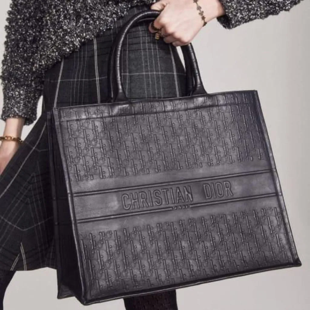 Classic Book Tote Leather Handbags For Women