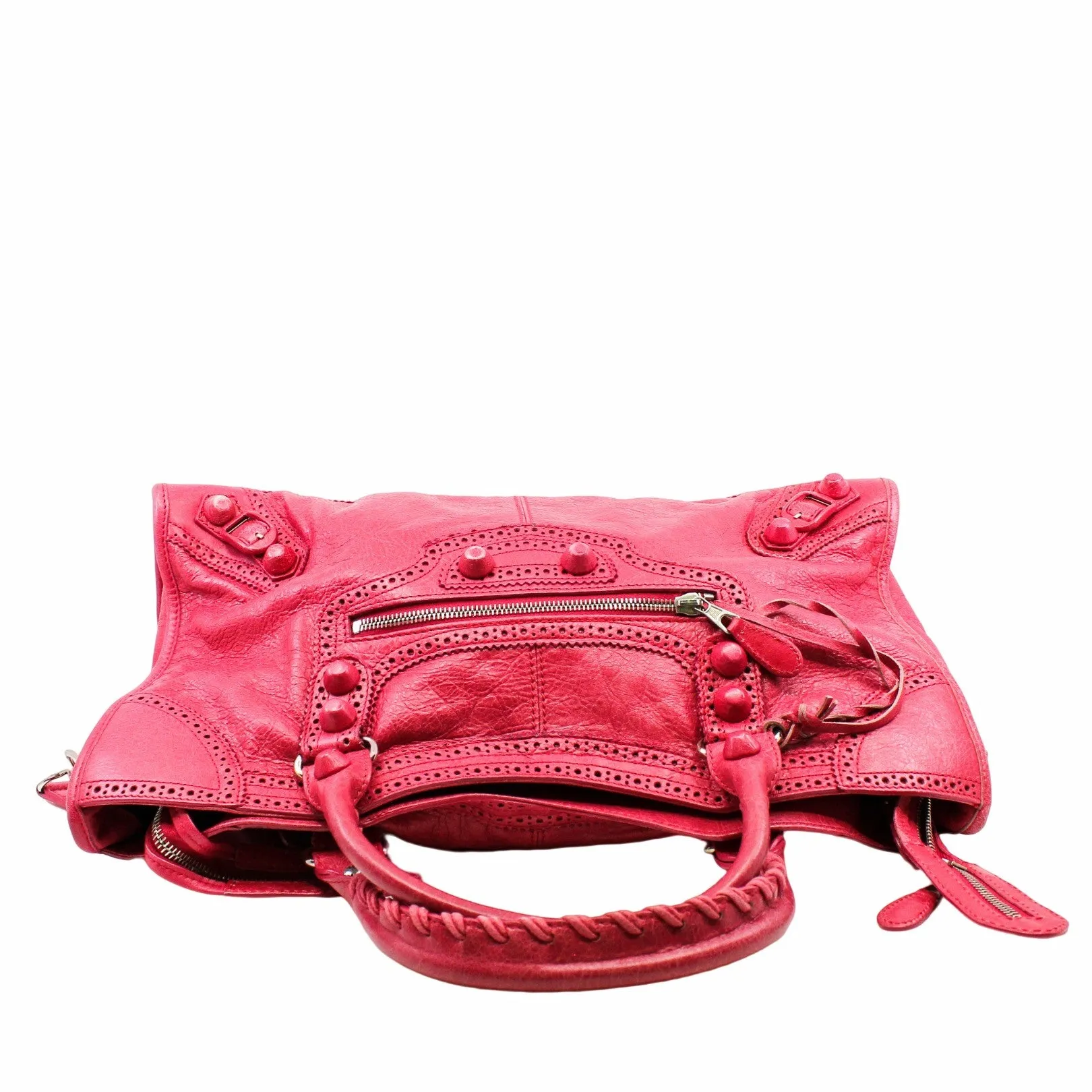 Classic City 2 Way Shoulder Bag Leather  Pink PHW