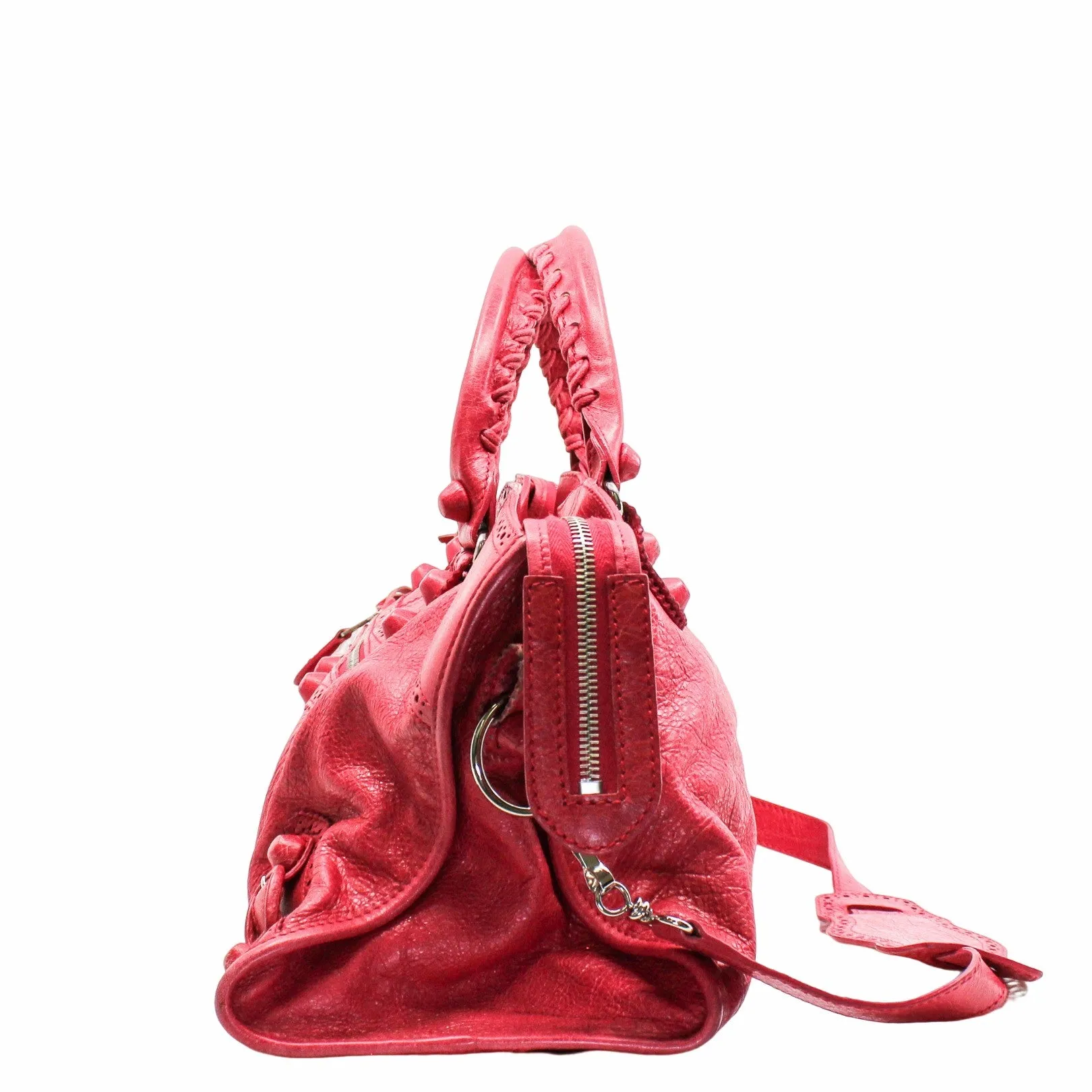 Classic City 2 Way Shoulder Bag Leather  Pink PHW