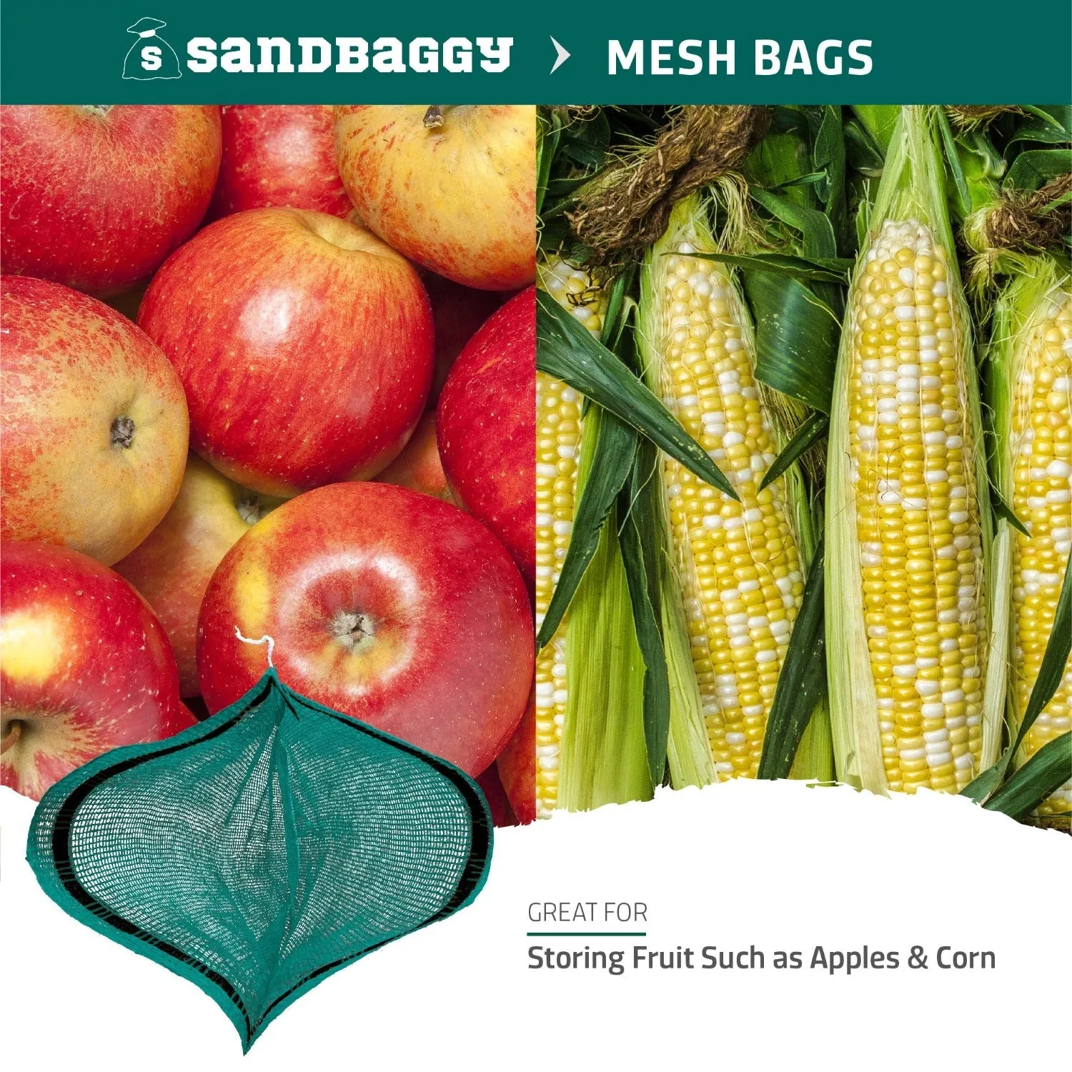Custom Printed Mesh Produce Bags for Fruits & Vegetables