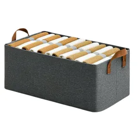 Flexi Fold Large Collapsible Cloth Basket | Versatile Metal Frame Organizer for Clothes, Toys, and Books