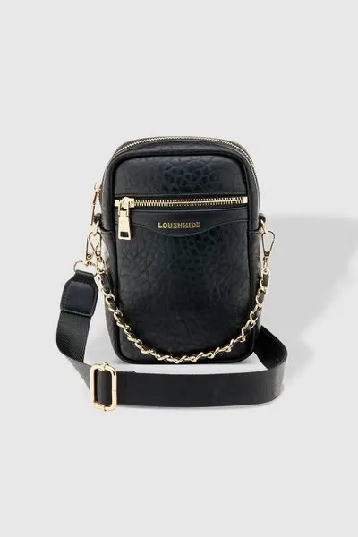 FRANKIE PHONE CROSSBODY BAG BLACK