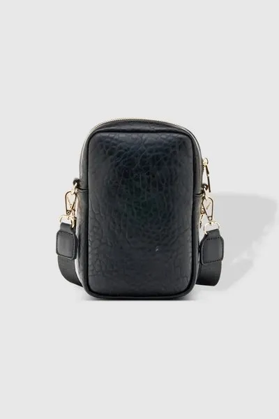 FRANKIE PHONE CROSSBODY BAG BLACK