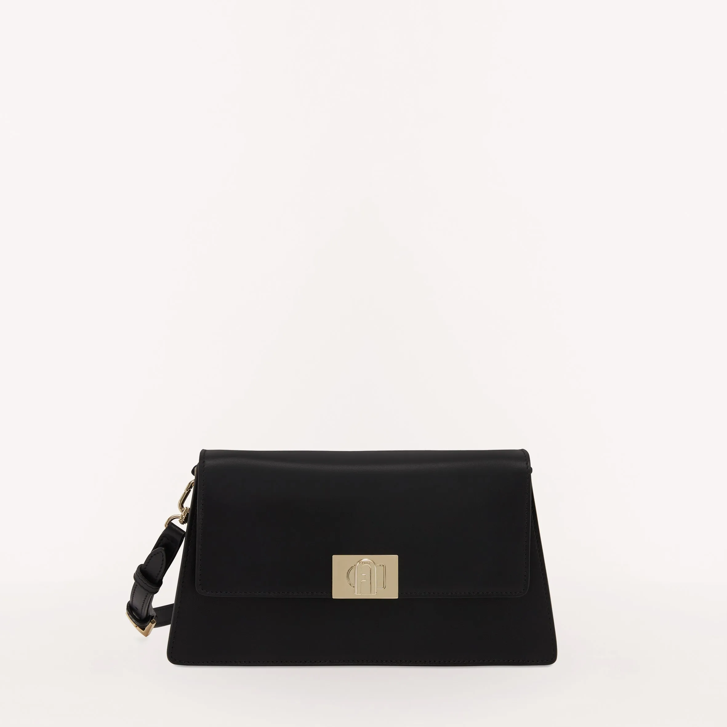 FURLA ZOE SHOULDER BAG IN BLACK