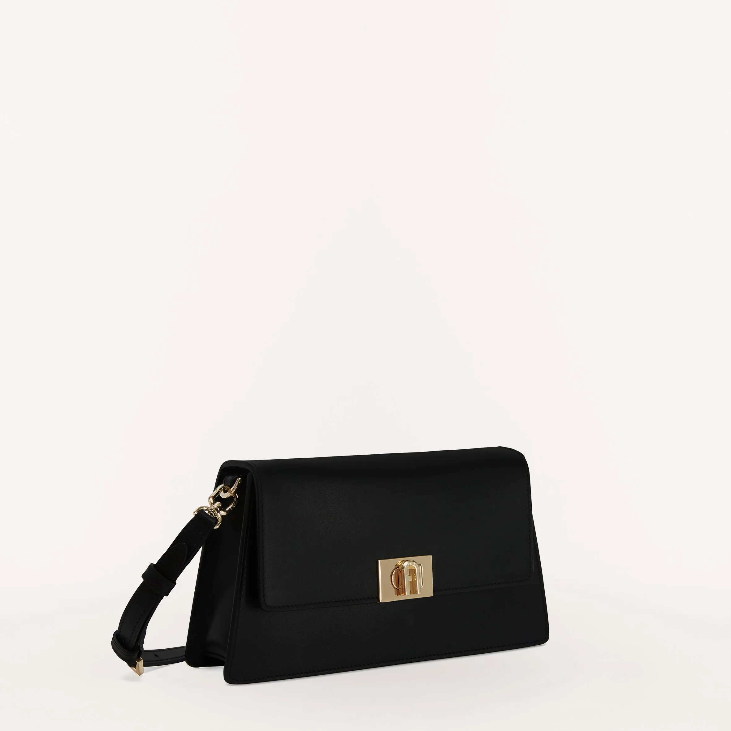 FURLA ZOE SHOULDER BAG IN BLACK