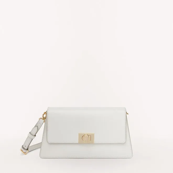 FURLA ZOE SHOULDER BAG IN WHITE