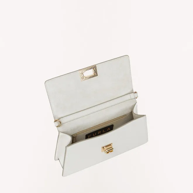 FURLA ZOE SHOULDER BAG IN WHITE