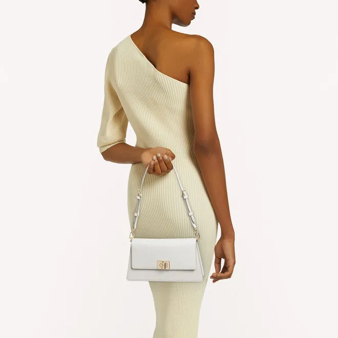 FURLA ZOE SHOULDER BAG IN WHITE