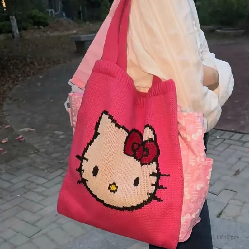 Hello Kitty Knit Tote Bag