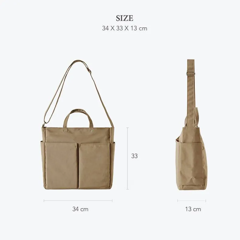 ITHINKSO Hen Day Zip Cross Beige