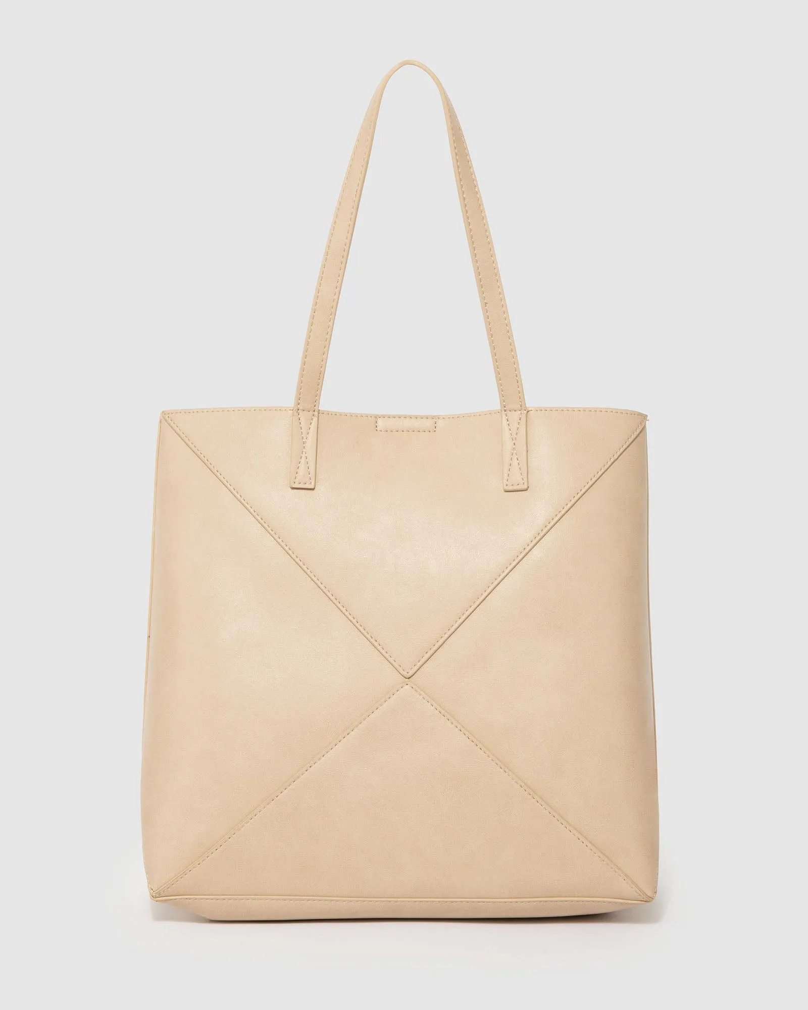 Ivory Selena  Panel Tote Bag