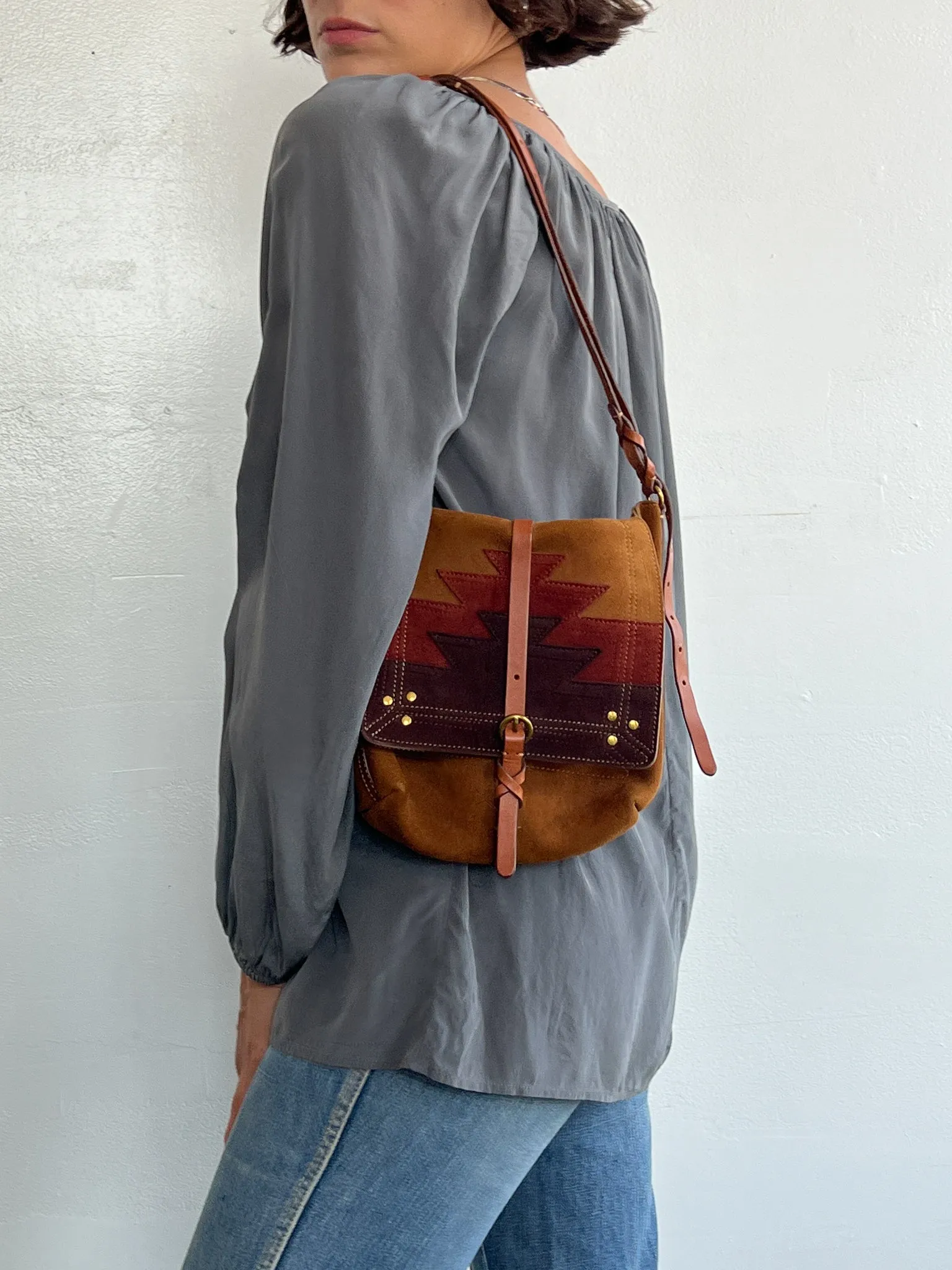 Jérôme Dreyfus Geo Design Crossbody Bag