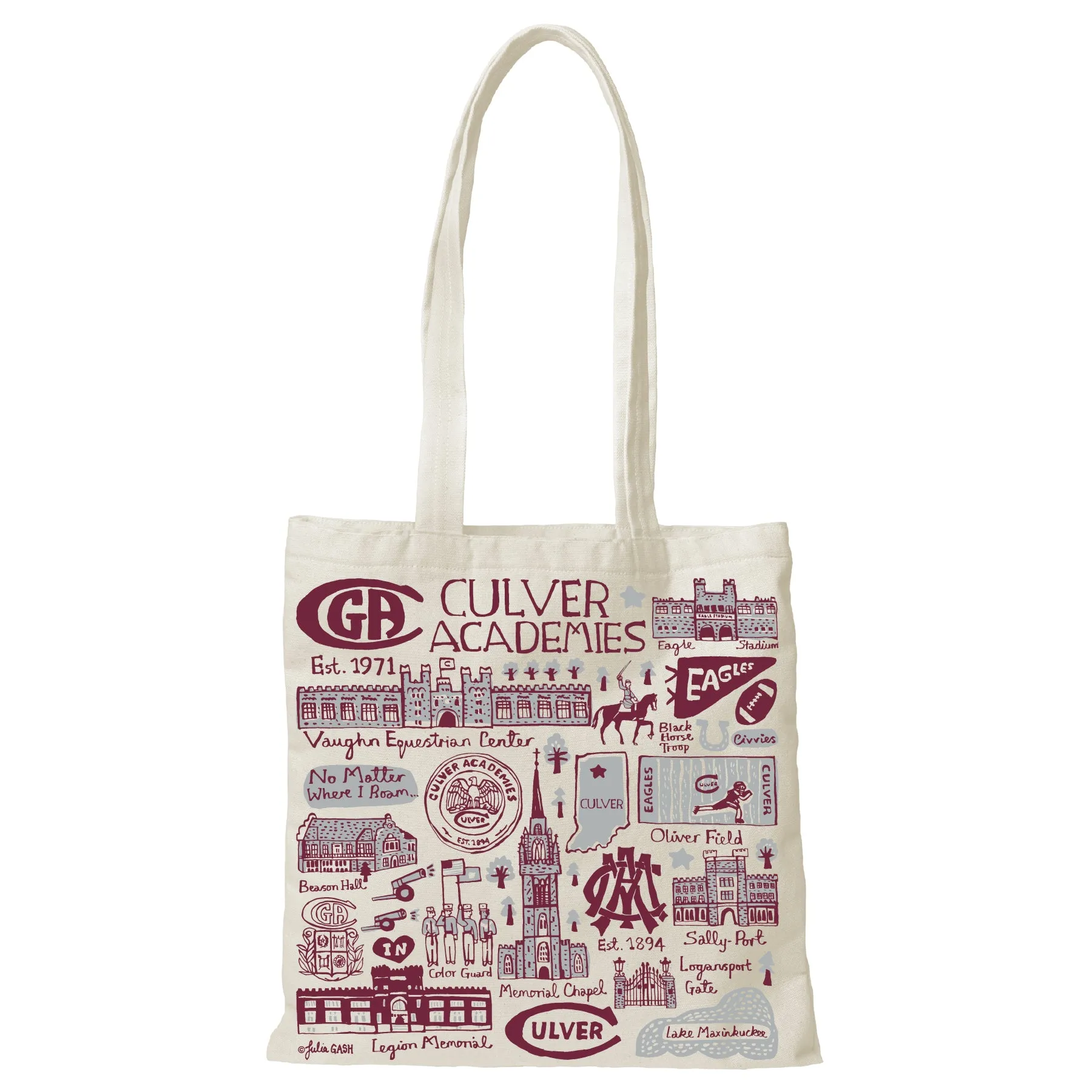 Julia Gash Culver Natural Canvas Slim Tote