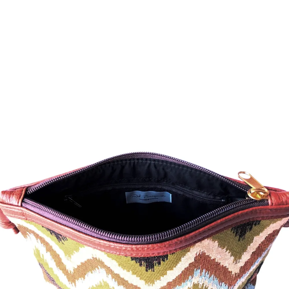 Jungle Chevron 12" Crossbody Bag