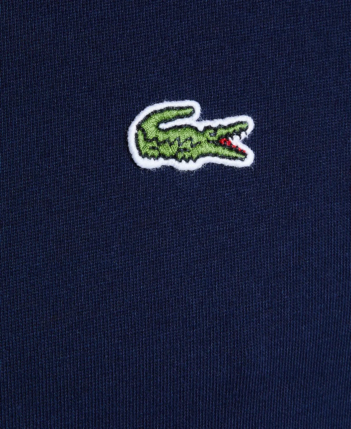 Lacoste Long Sleeve Jersey T-Shirt with Hood and Kangaroo Pocket dark blue