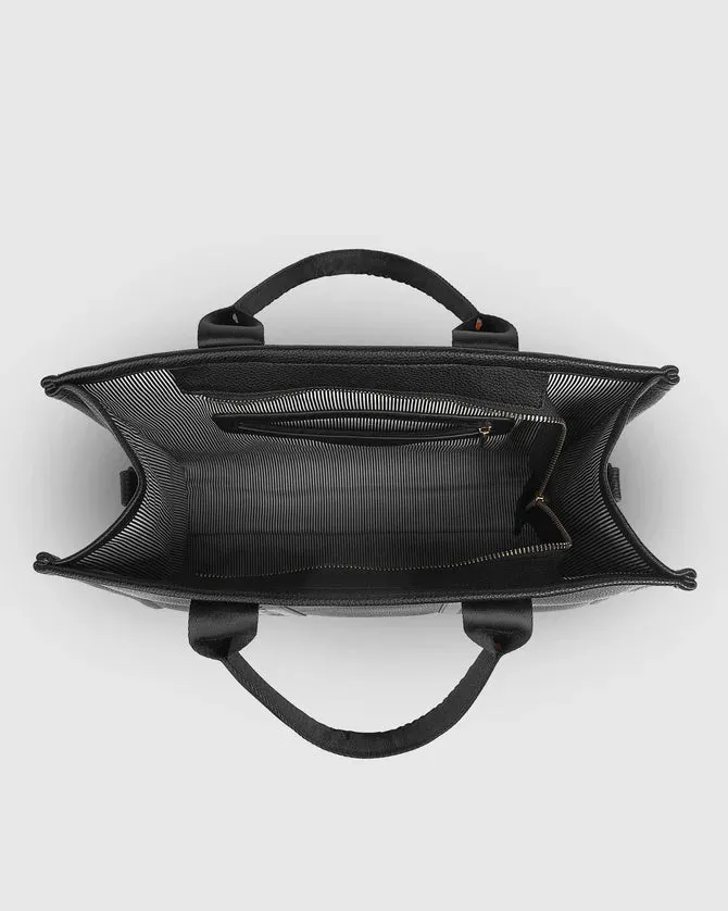 MANHATTAN LOGO TOTE BLACK