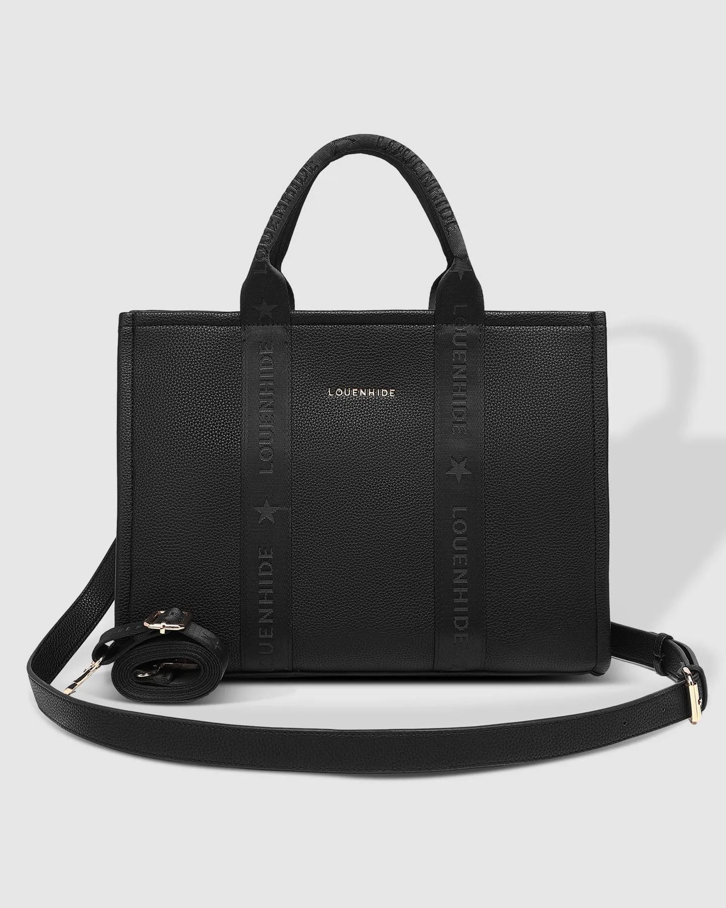 MANHATTAN LOGO TOTE BLACK
