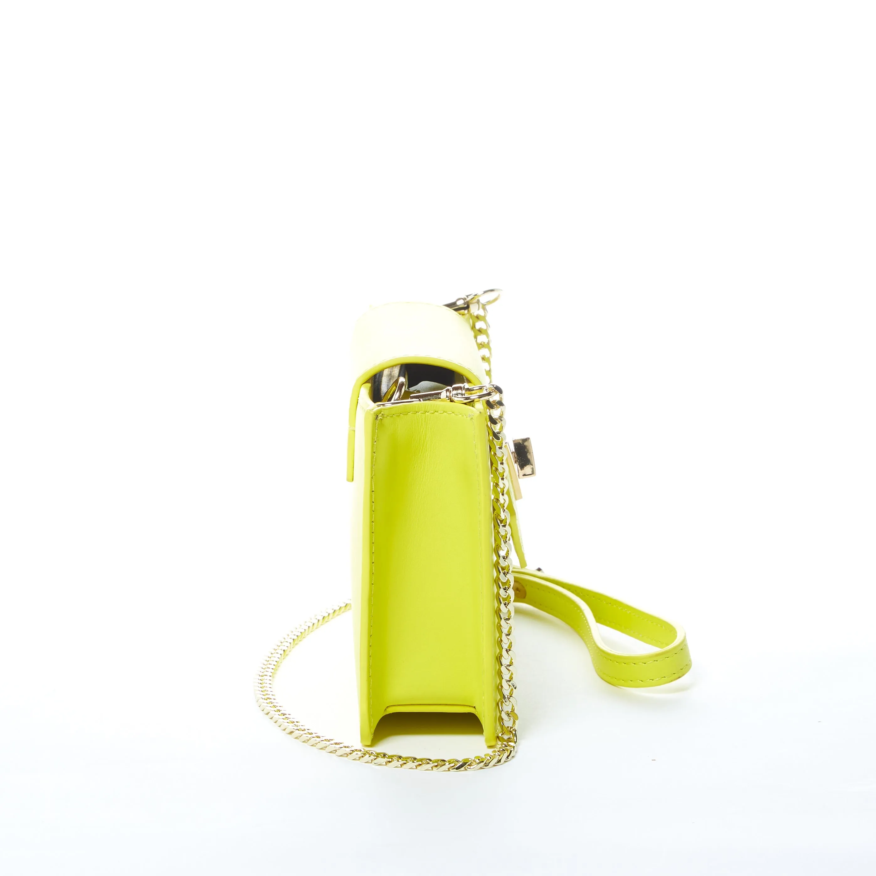 Mary Bright Yellow Small Crossbody Leather Hand bag – Chic & Functional
