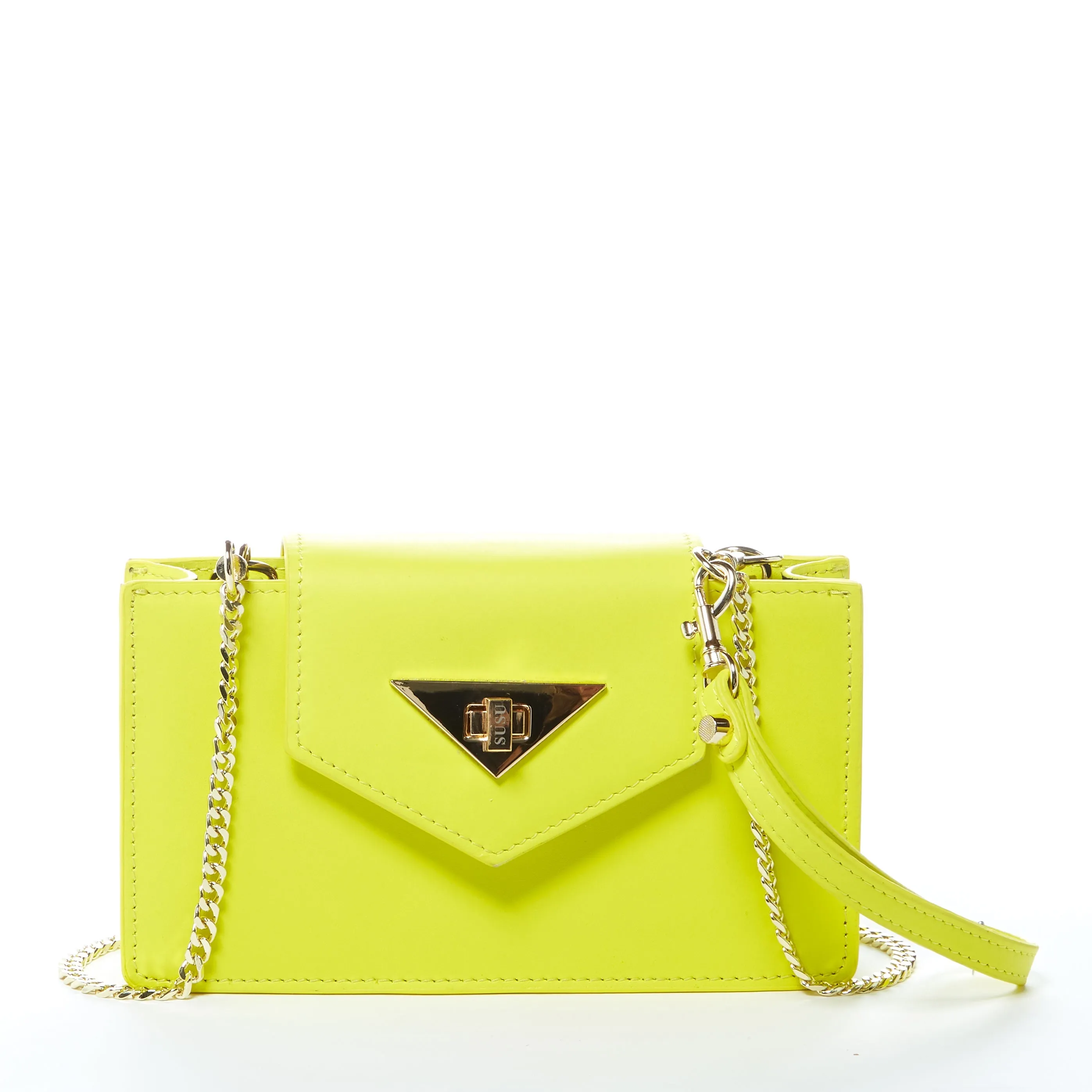 Mary Bright Yellow Small Crossbody Leather Hand bag – Chic & Functional