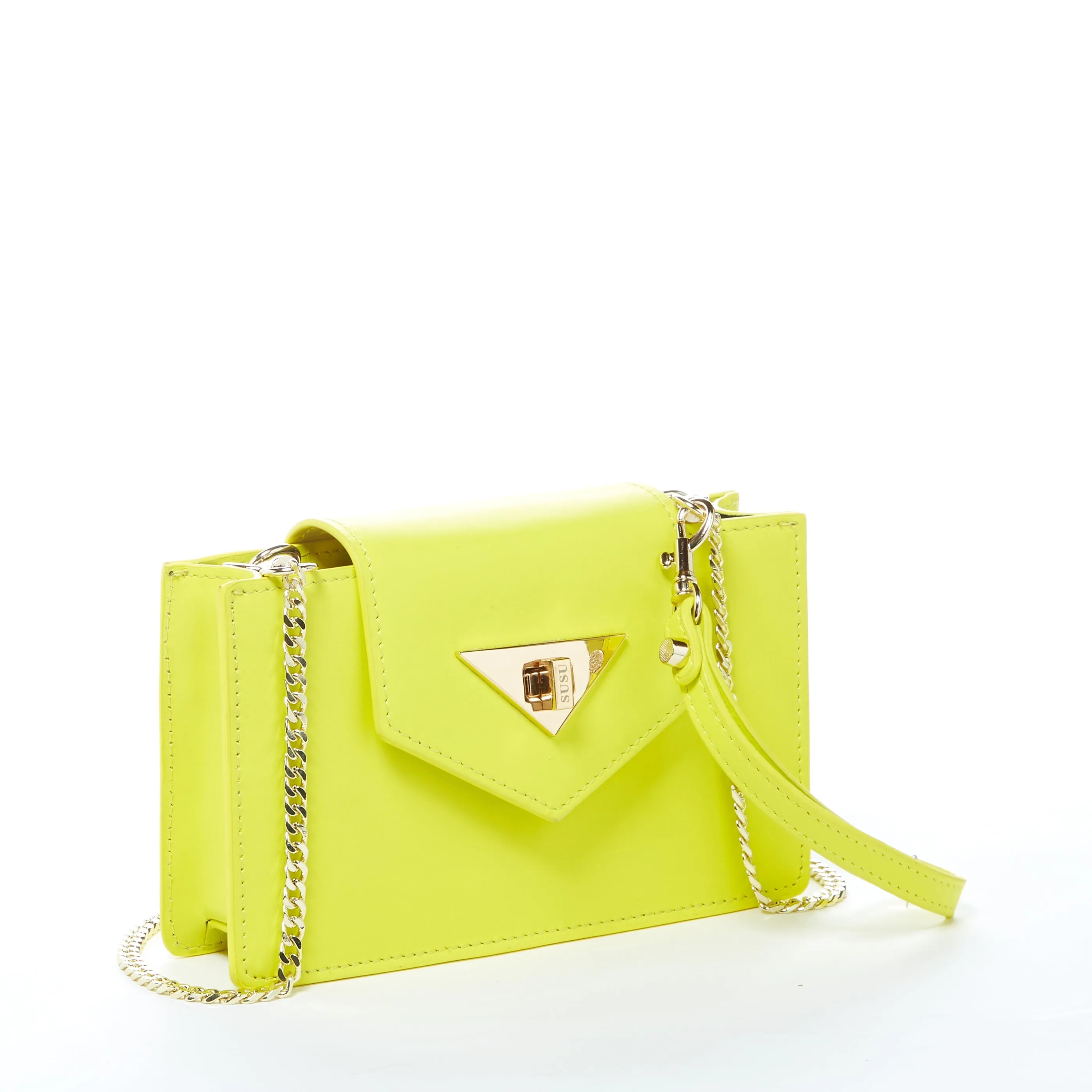 Mary Bright Yellow Small Crossbody Leather Hand bag – Chic & Functional