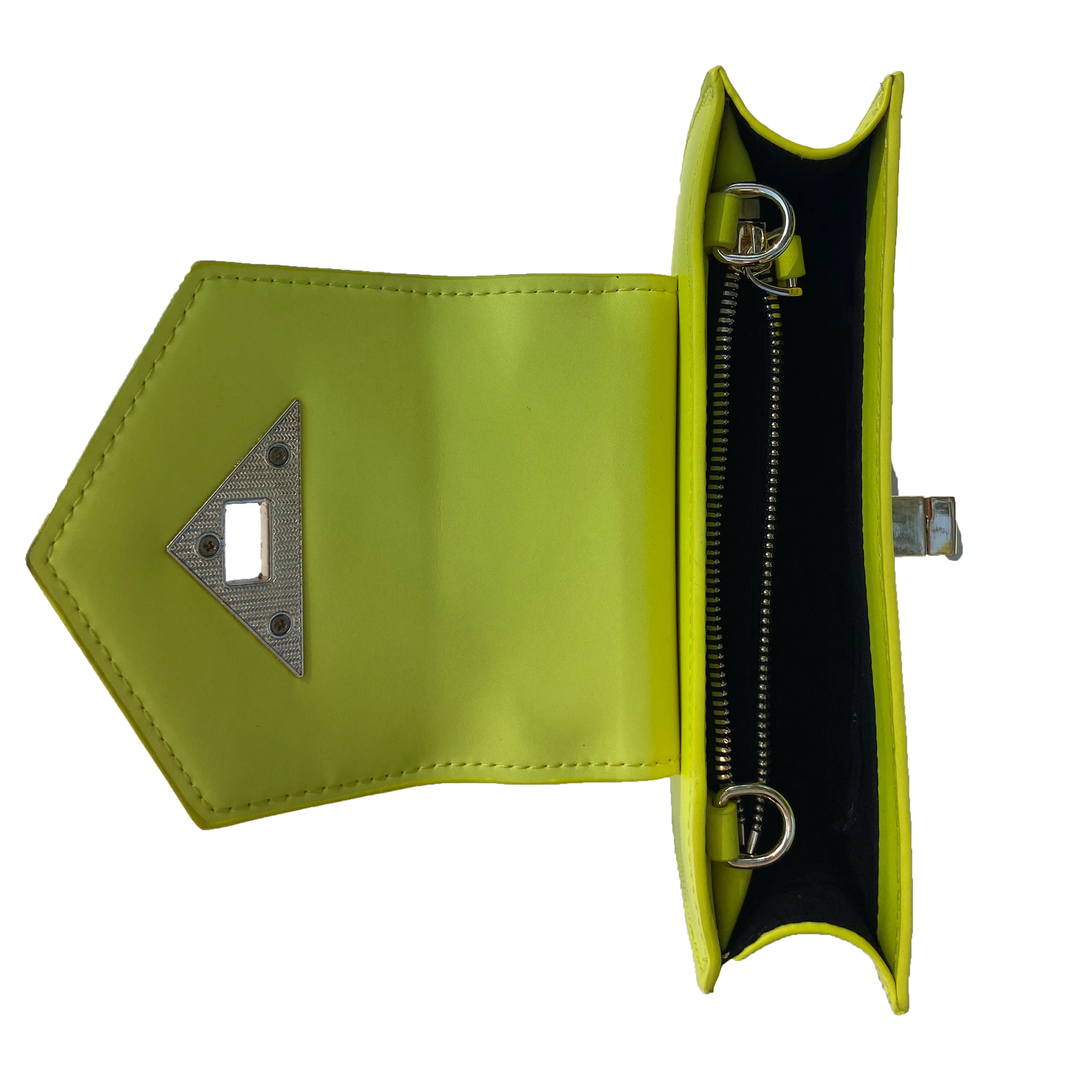 Mary Bright Yellow Small Crossbody Leather Hand bag – Chic & Functional