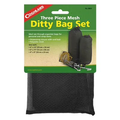 Mesh Accessory Bags, 3 Pack