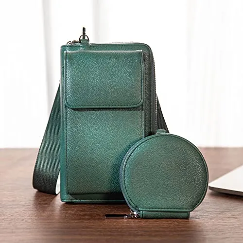 Montana West Crossbody Cell Phone Purse For Women Western Style Cellphone Wallet Bag Travel Size With Strap MBB-MWC-180GN-SS