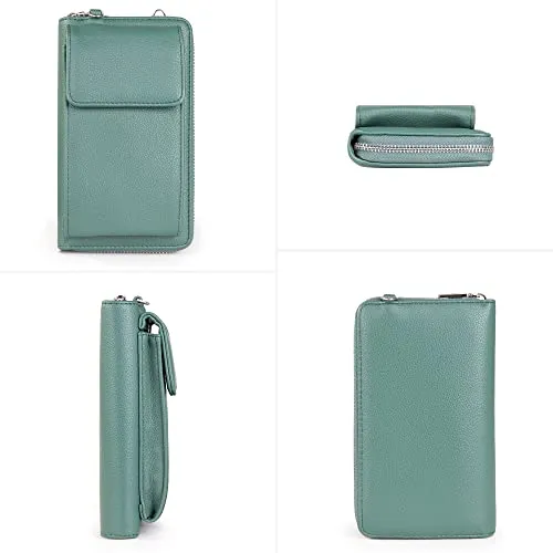 Montana West Crossbody Cell Phone Purse For Women Western Style Cellphone Wallet Bag Travel Size With Strap MBB-MWC-180GN-SS