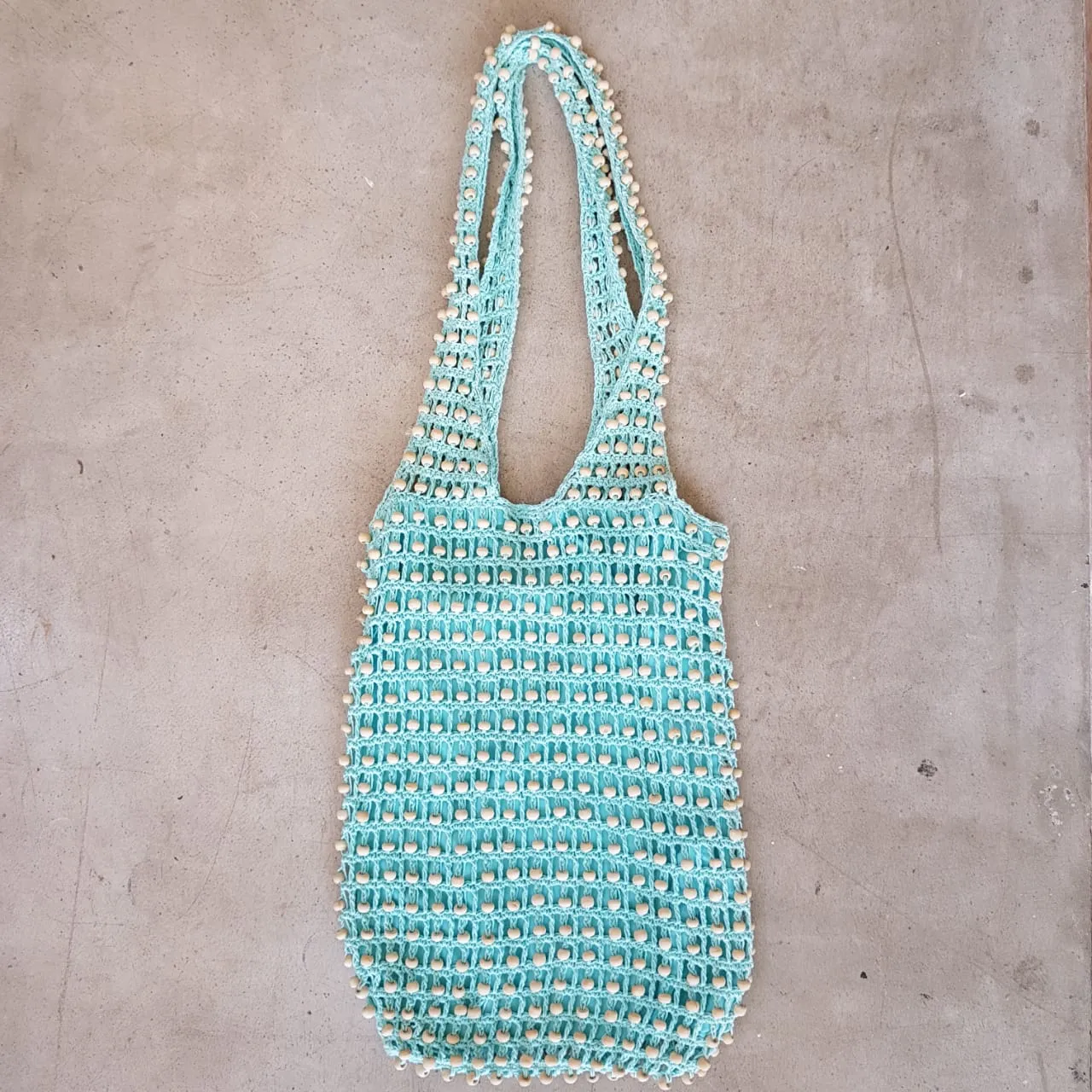 Multi Color Woven Cotton & Bead Macrame Sling Bags