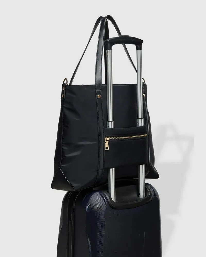 NORA NYLON TOTE BAG BLACK