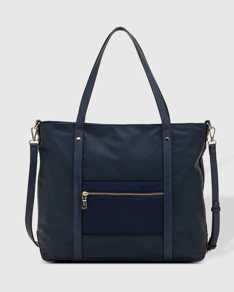 NORA NYLON TOTE BAG NAVY