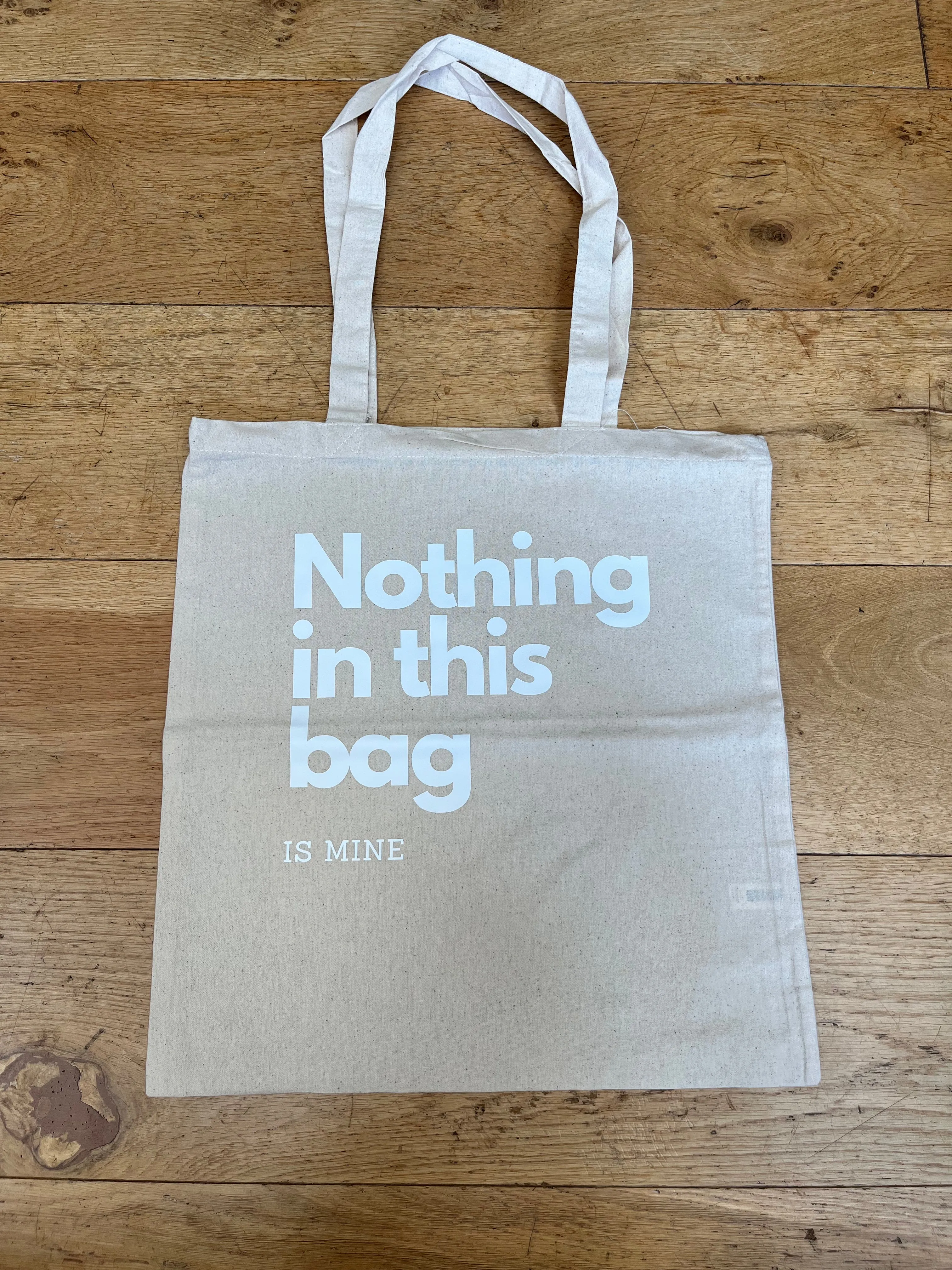 Nothing in This Bag Natural Dyed Canvas Tote Bag (5 Colours)