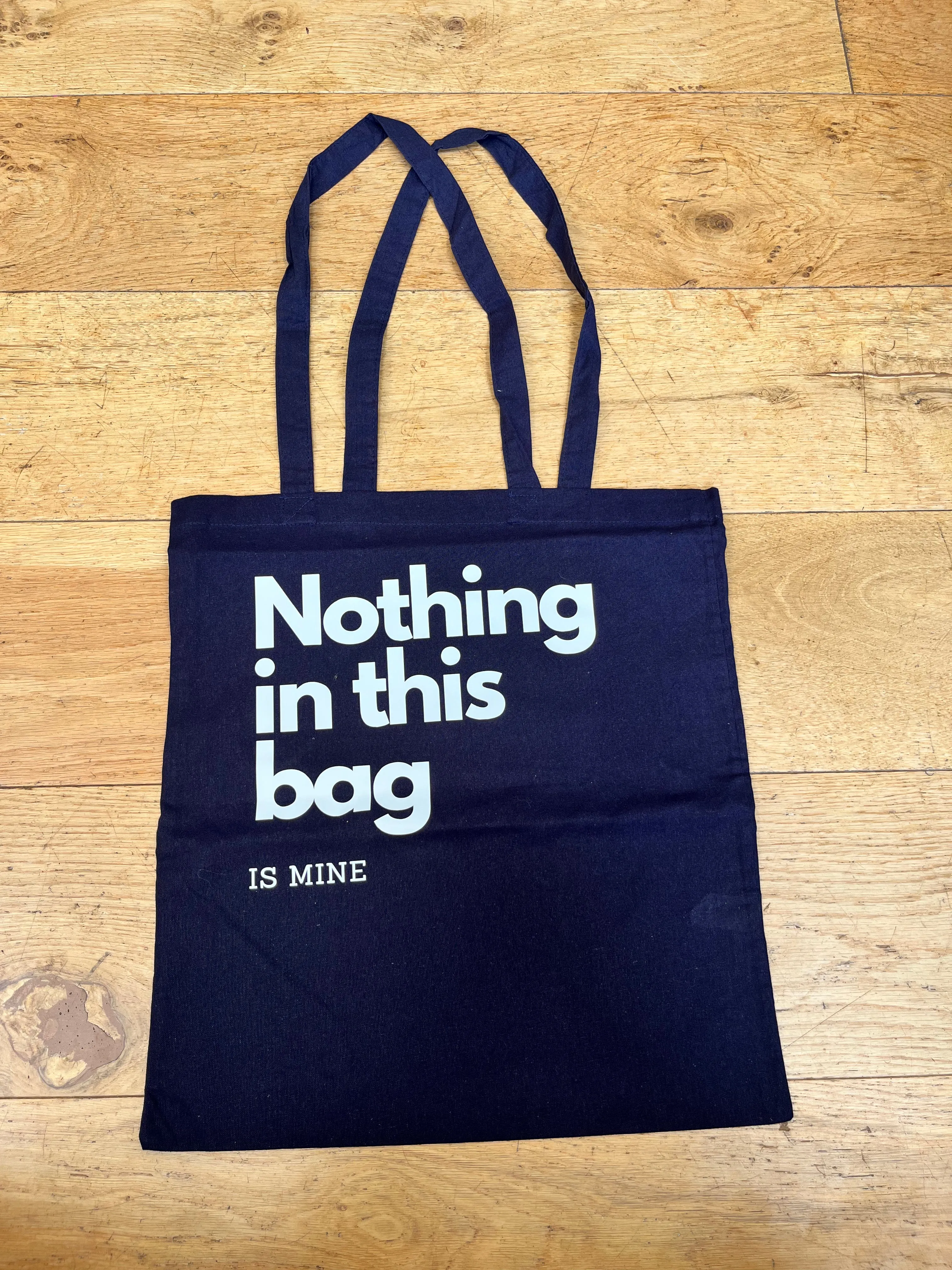 Nothing in This Bag Natural Dyed Canvas Tote Bag (5 Colours)