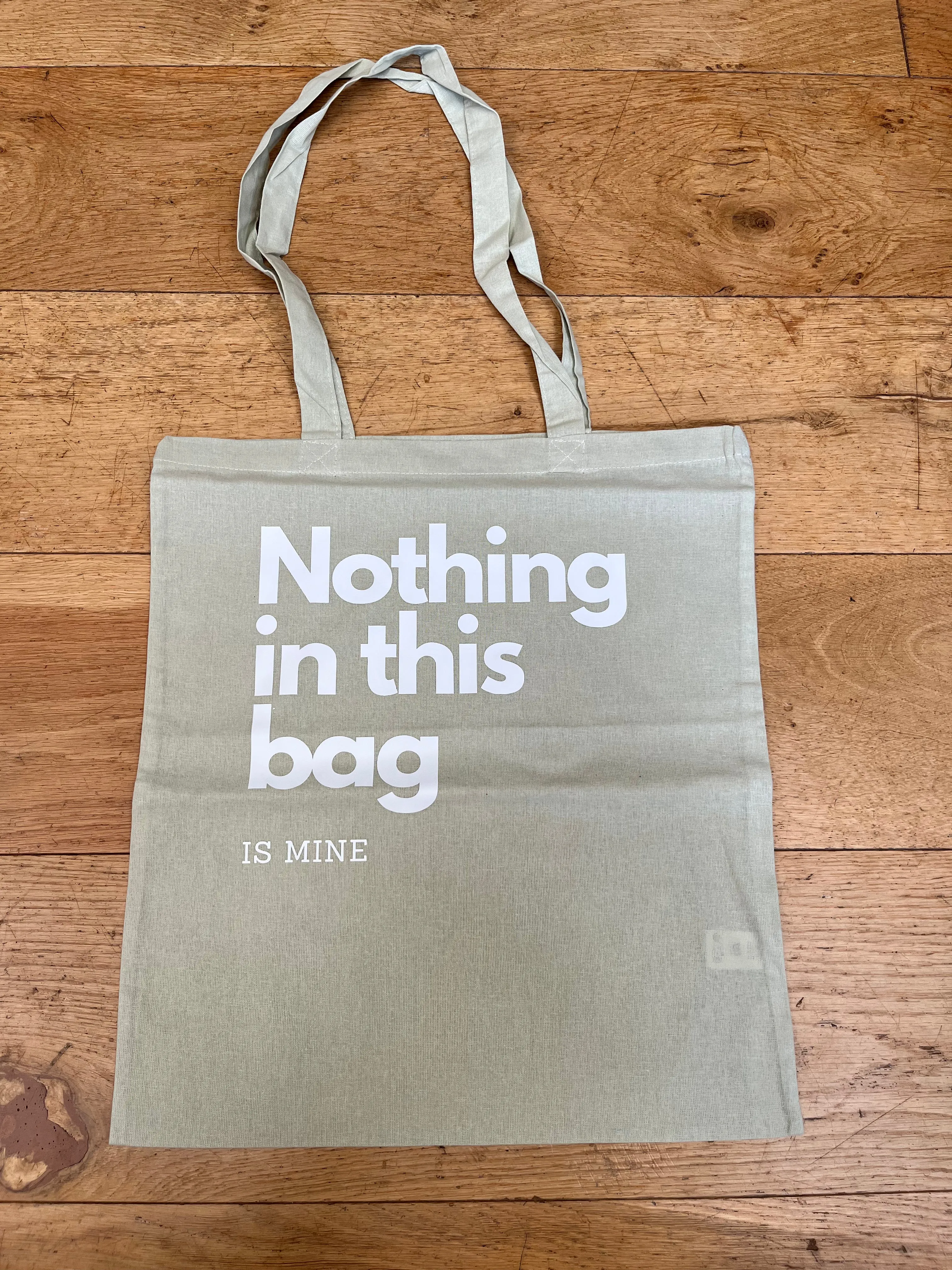 Nothing in This Bag Natural Dyed Canvas Tote Bag (5 Colours)