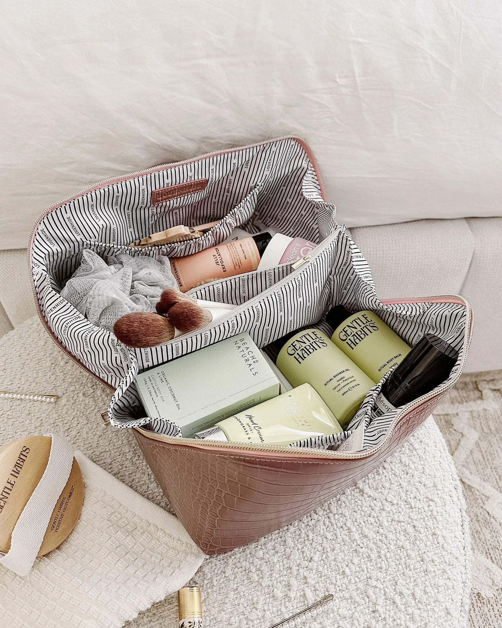 Orion Cosmetic Case Croc Spice