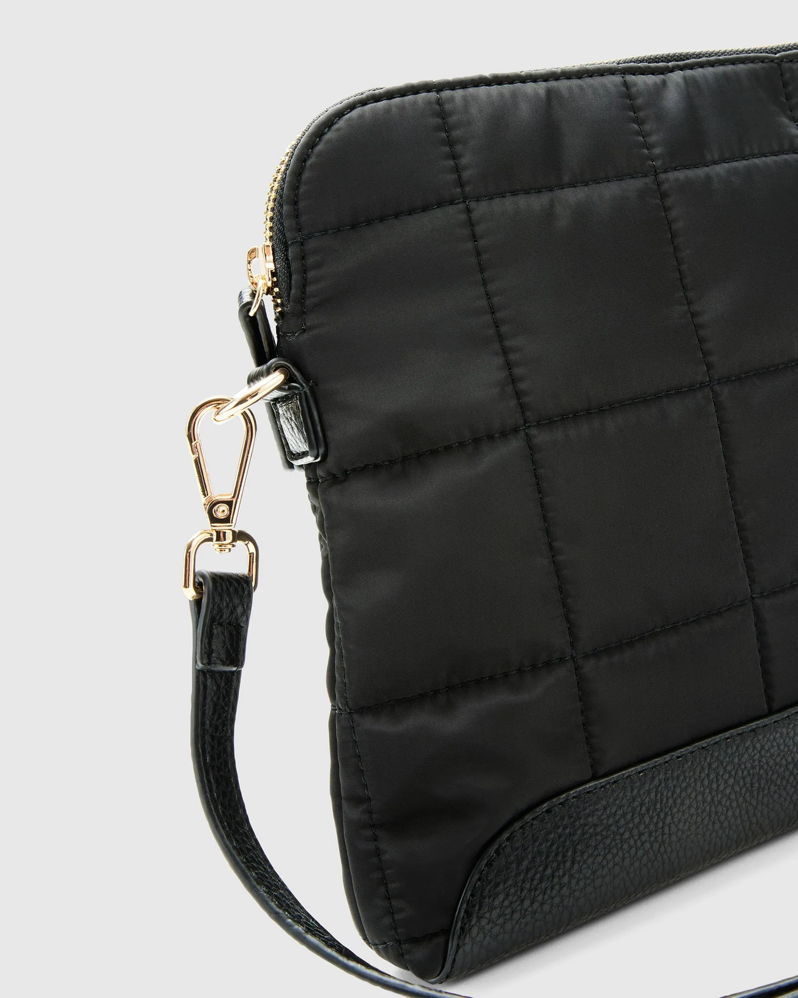 Quilted Cross Body Bag - Onyx Black