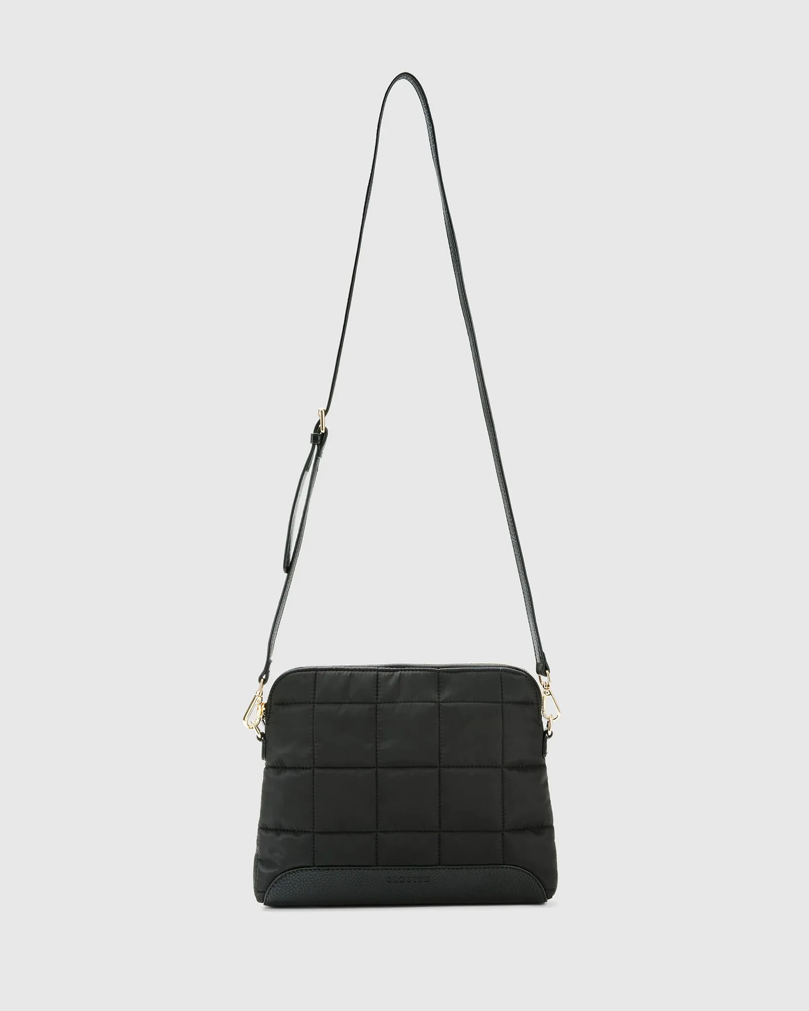 Quilted Cross Body Bag - Onyx Black