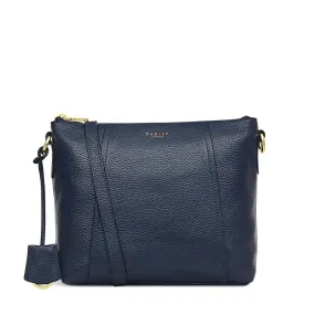 Radley Wood Street 2.0 Medium Zip-Top Cross Body Bag Ink Blue