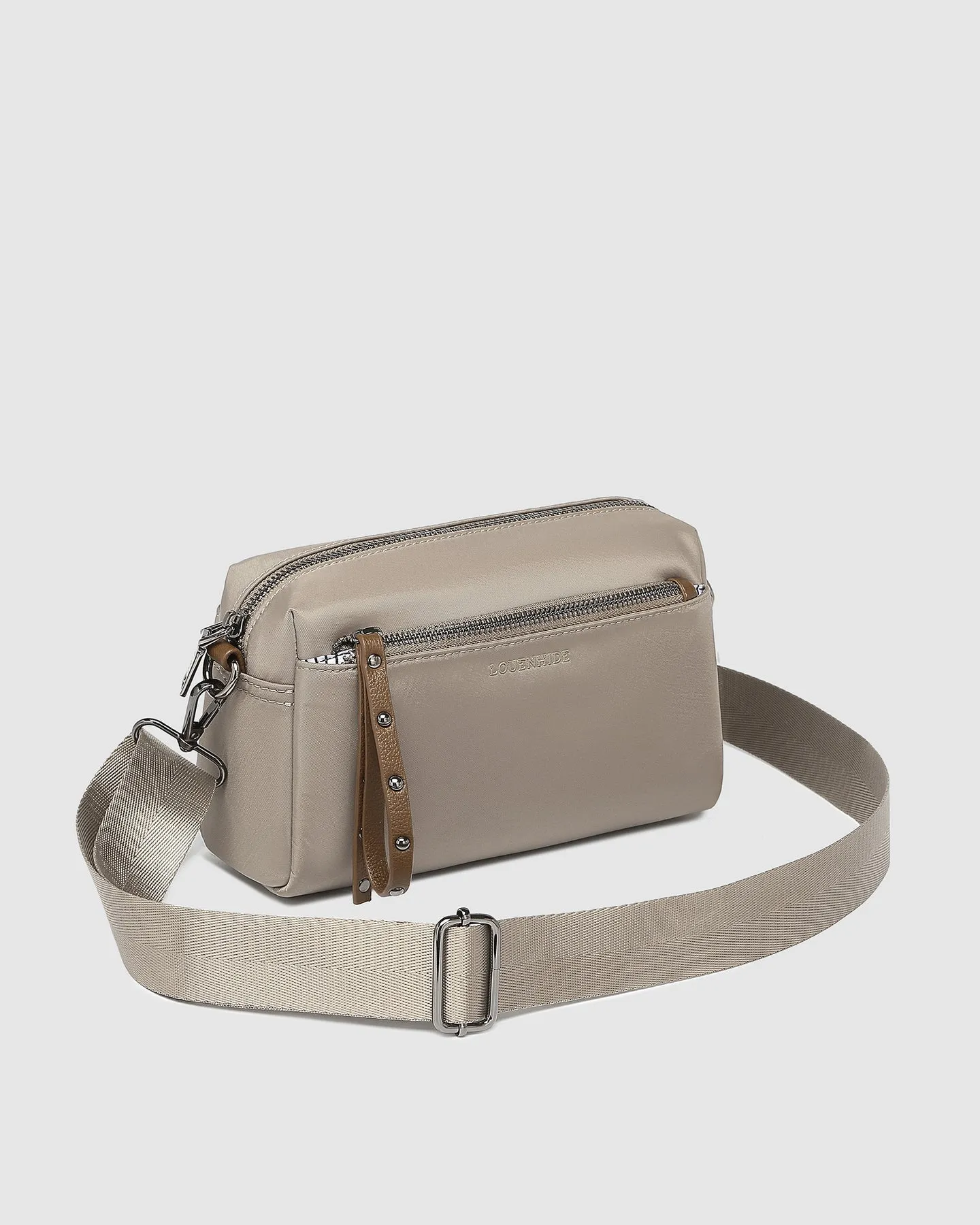 ROWIE NYLON CROSSBODY BAG COFFEE