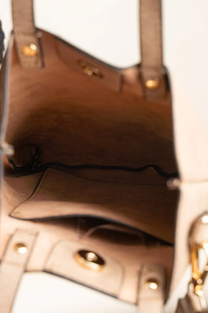 SALE! NGIL Camel Faux Leather Gwen Guitar Strap Purse
