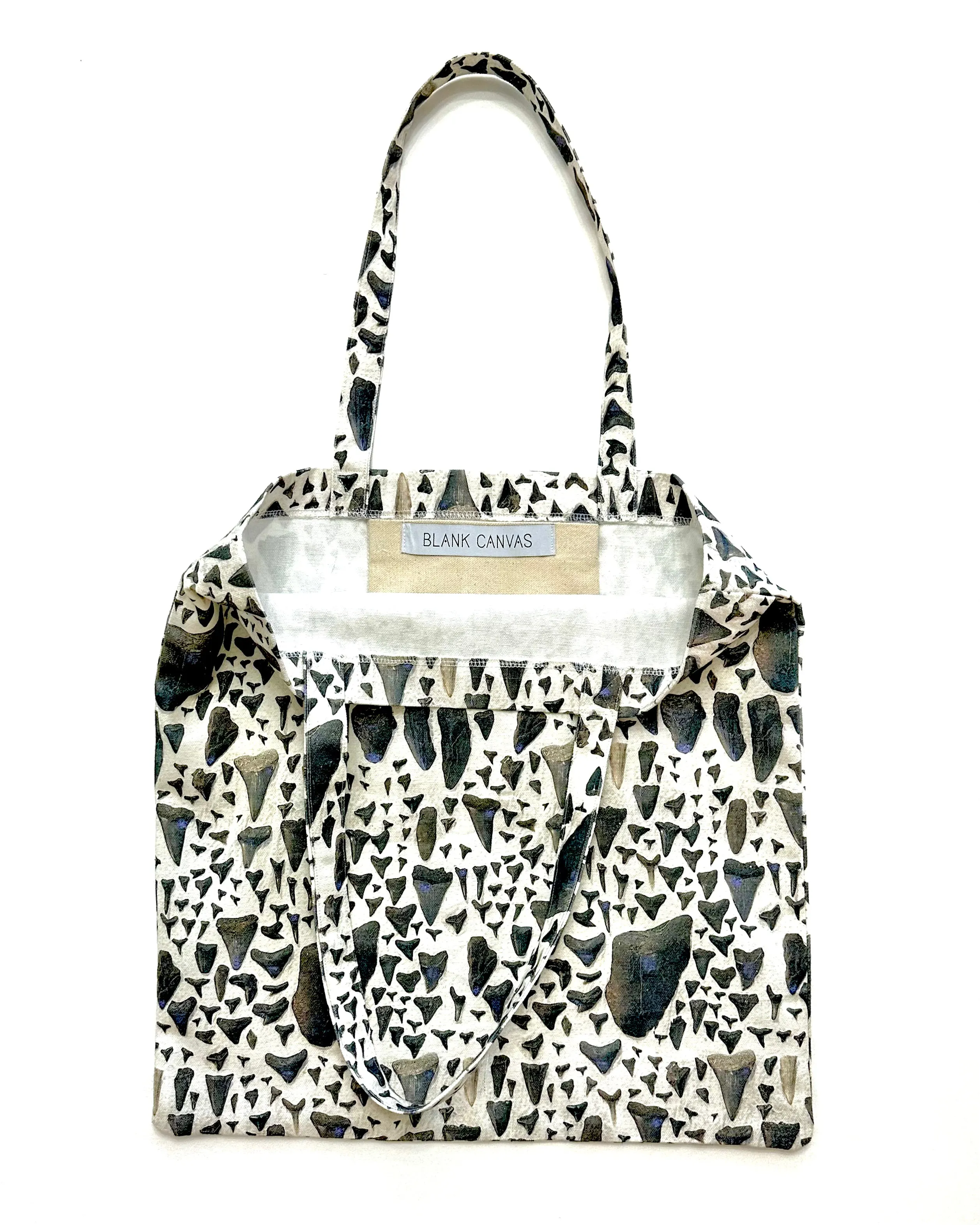 Shark Tooth Print Simple Tote
