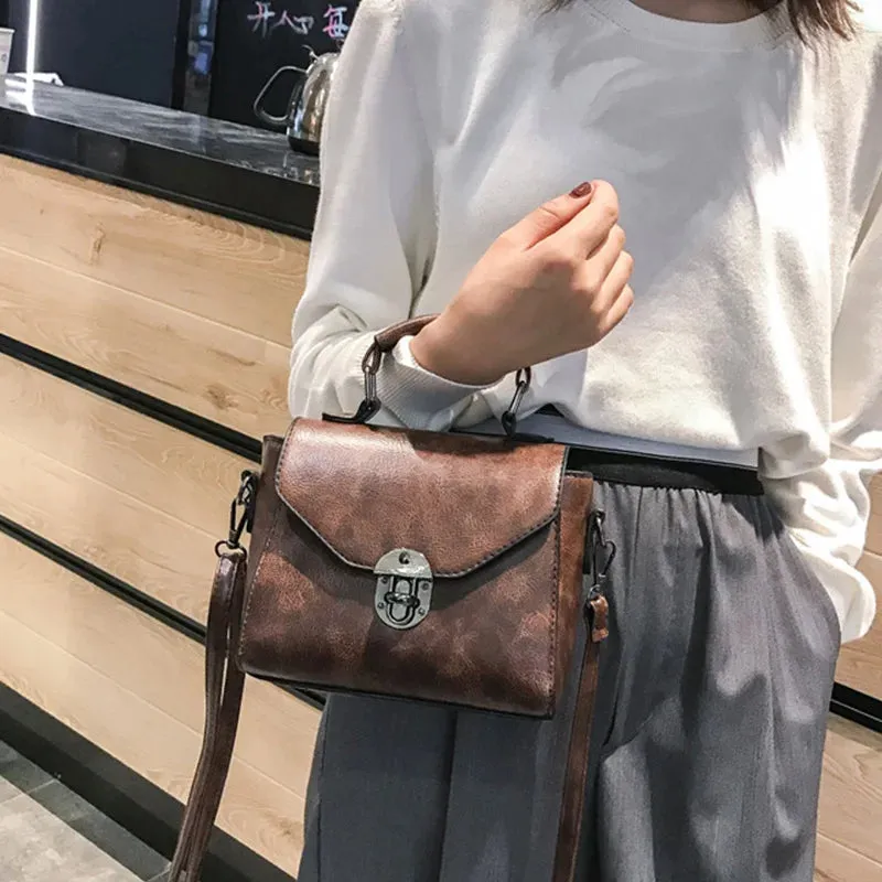 Sleek PU Leather Crossbody Bag - Modern Elegance
