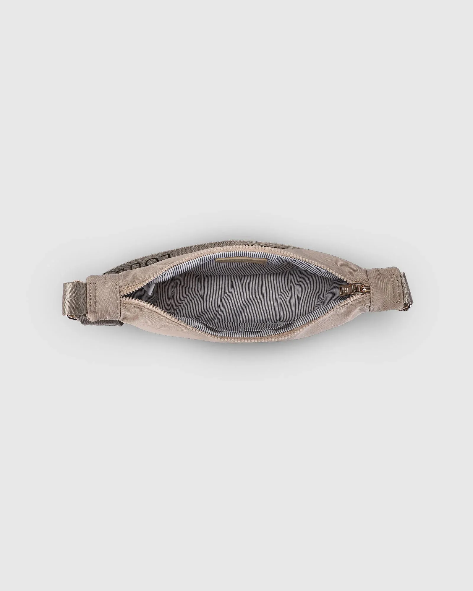 Sylvia Nylon Sling Bag in Beige