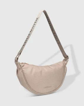 Sylvia Nylon Sling Bag in Beige