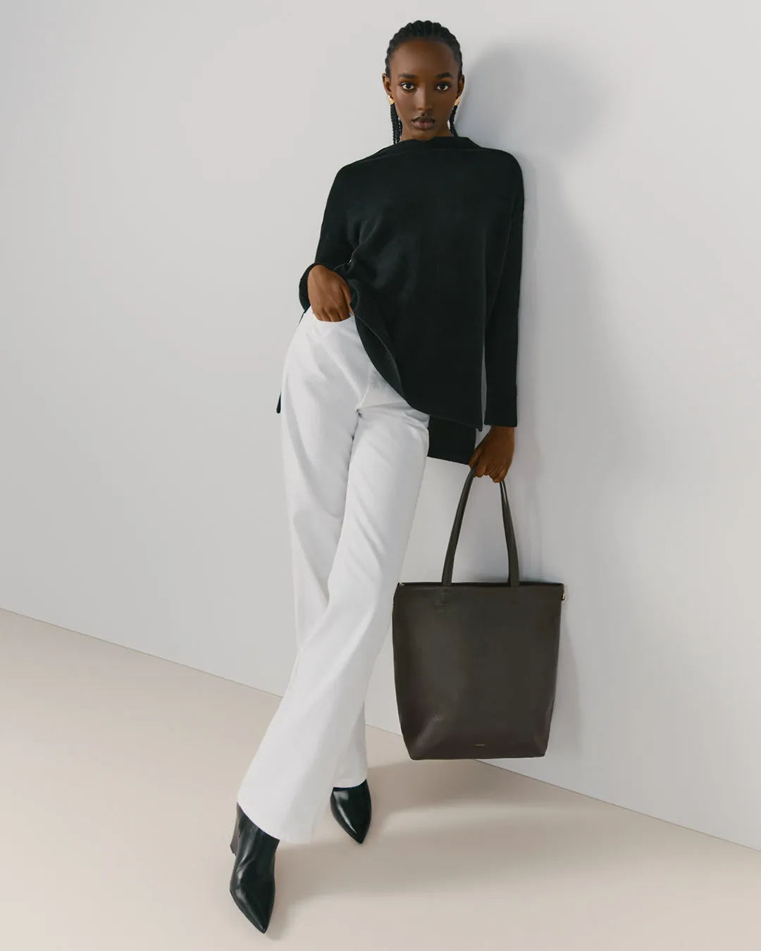 Tall Easy Zipper Tote