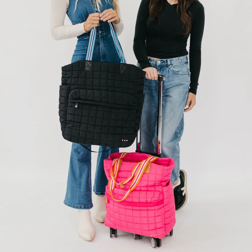 Tenley Quilted Tote Roller Bag by Pretty Simple