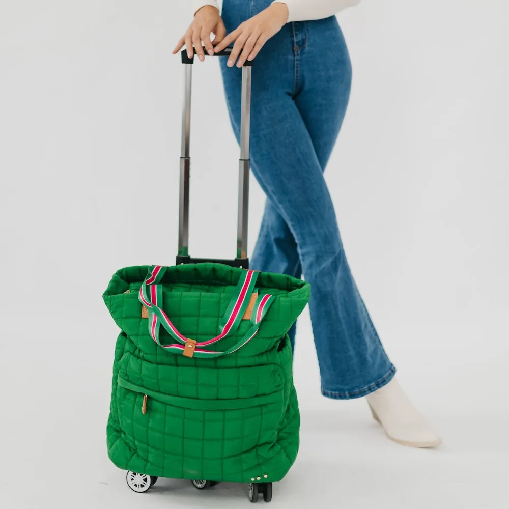 Tenley Quilted Tote Roller Bag by Pretty Simple