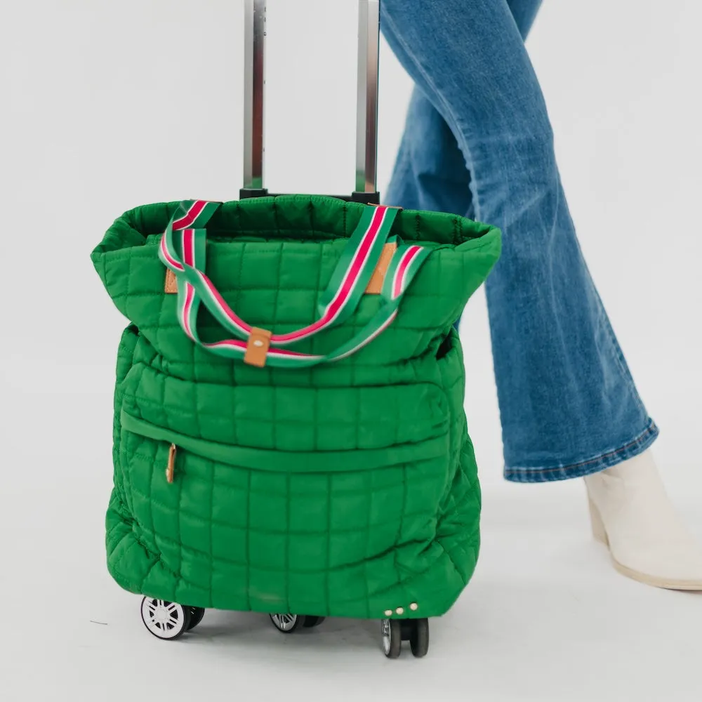 Tenley Quilted Tote Roller Bag by Pretty Simple