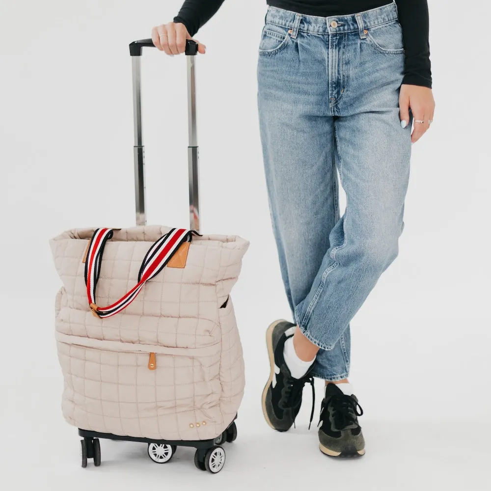 Tenley Quilted Tote Roller Bag by Pretty Simple