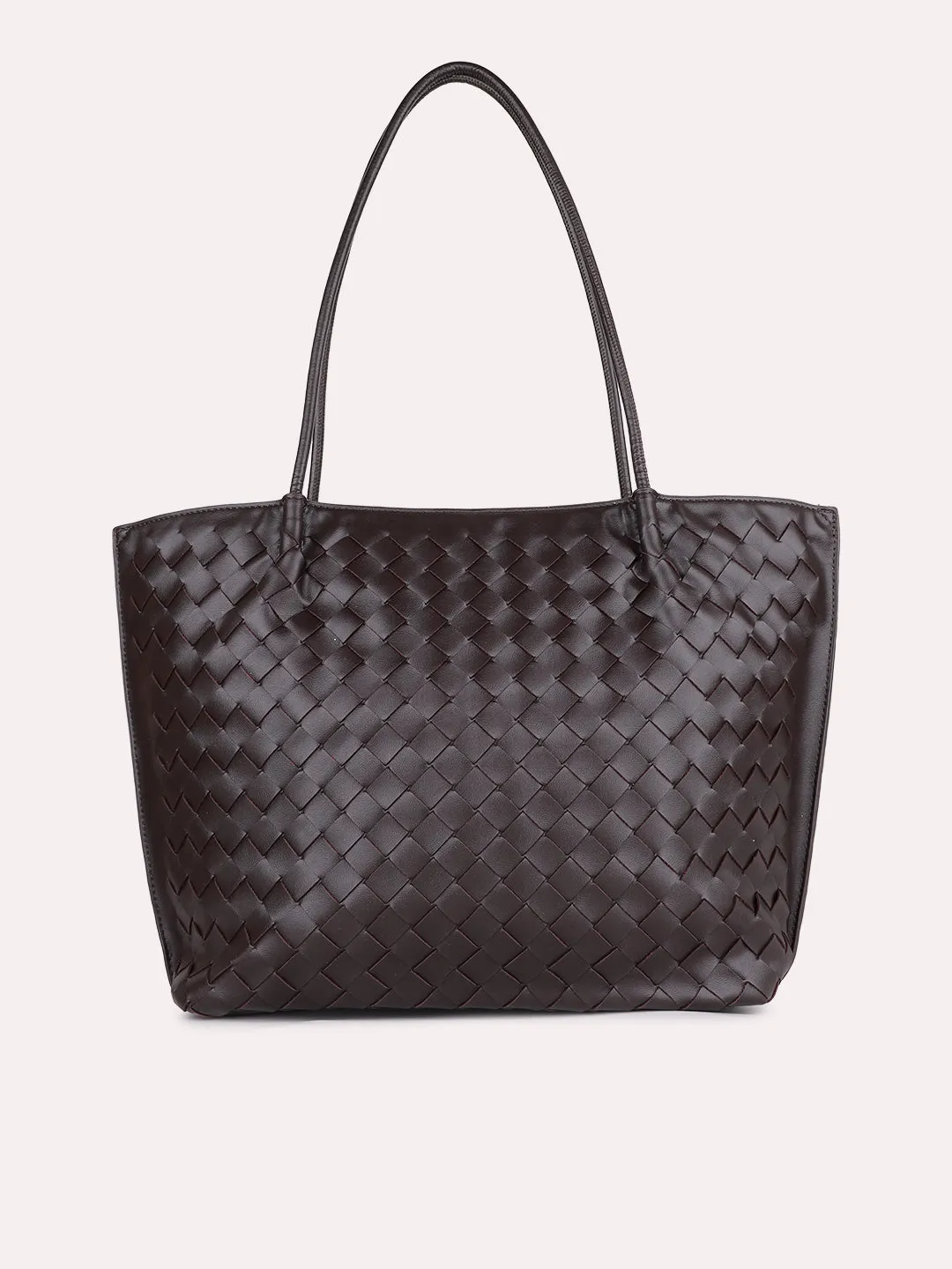 Women Casual Purple Textured Shoulder Bag With Zipper